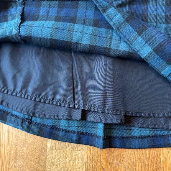 The Limited Plaid Mini Skirt Blue Green School Girl Size XS - Picture 2 of 9